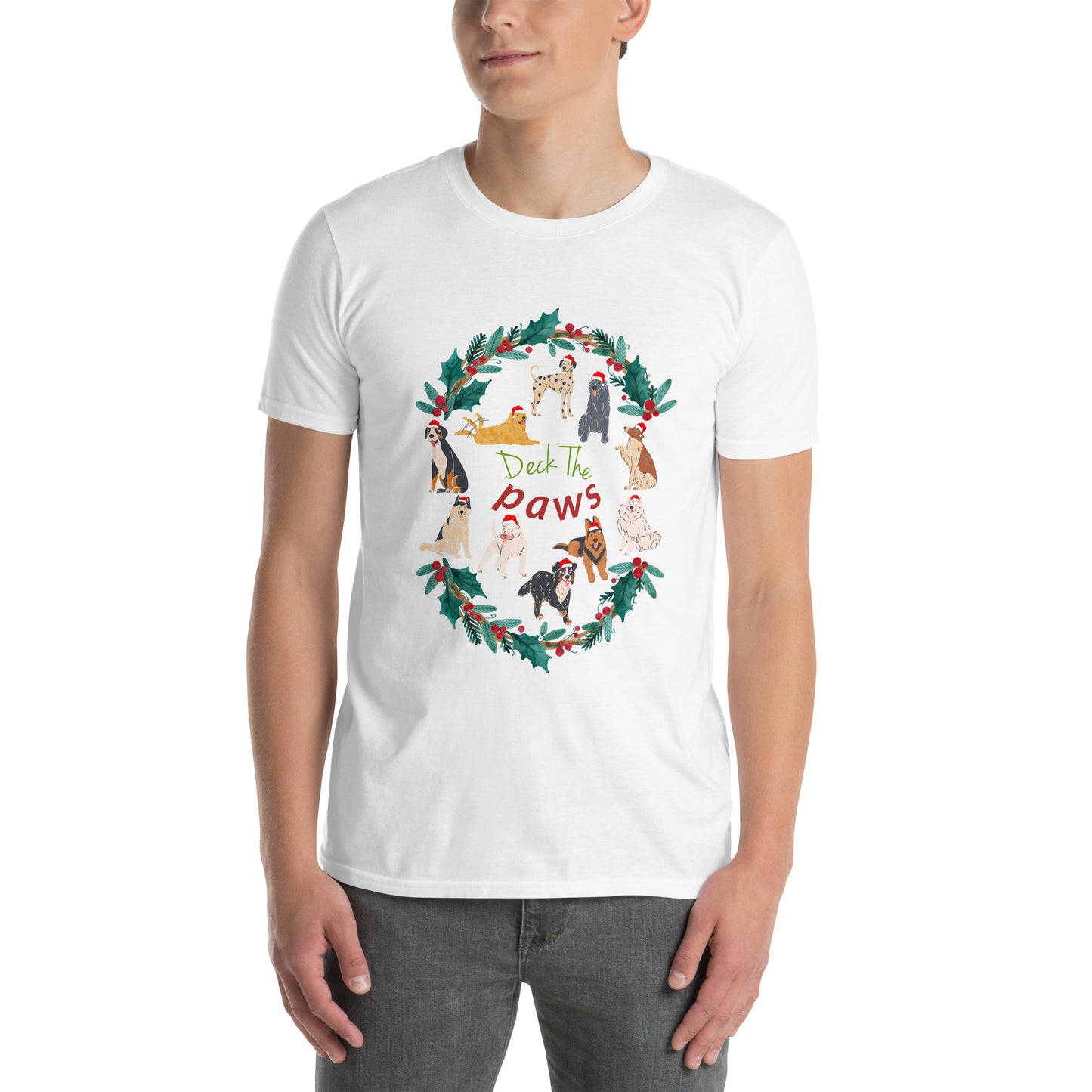 Deck The Paws Dog Unisex T-Shirt